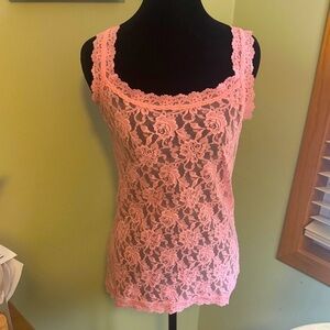 Hanky Panky Pink Lace Sleeveless Top